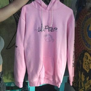 pink lil peep hoodie